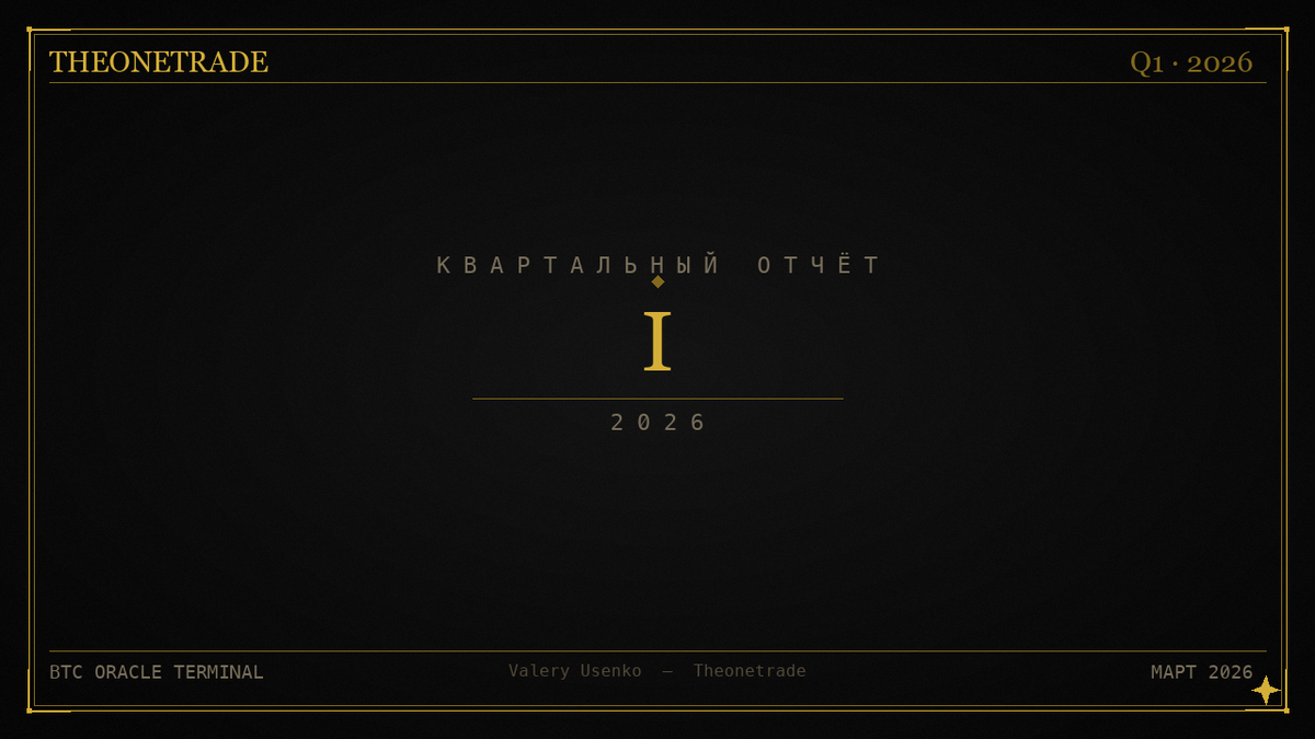 Квартальный отчёт Theonetrade — Q1 2026